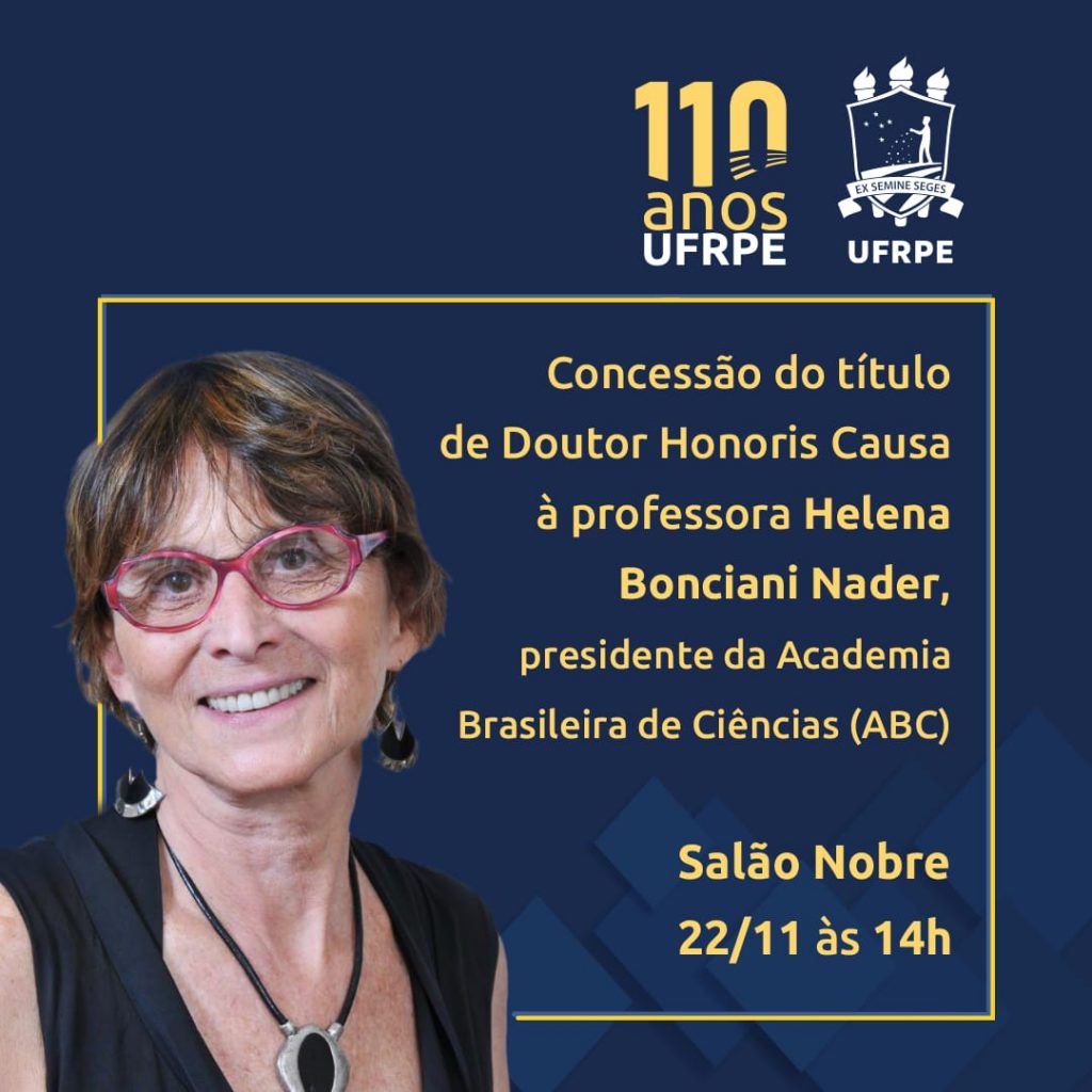 Título de Doutor Honoris Causa a Helena Nader pela UFRPE ABC