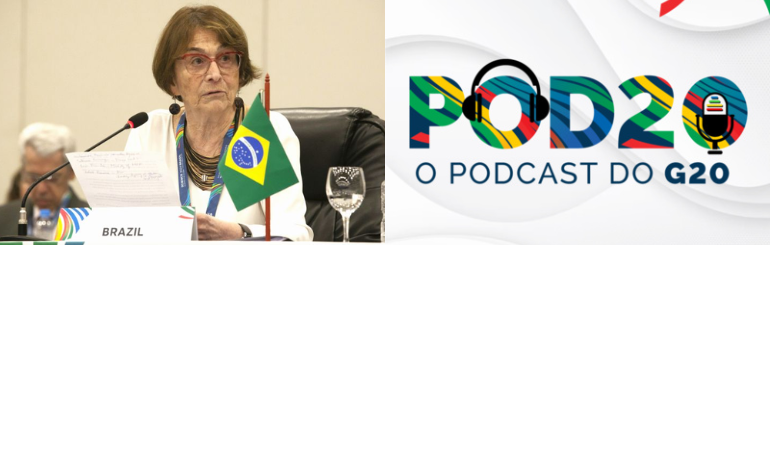Helena Nader no Podcast do G20